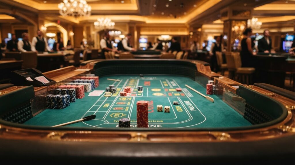 Casino Sicuri Non AAMS: Guida per Principianti tra Regole, Rischi e Gioco Responsabile โต๊ะคาสิโนระดับพรีเมียมพร้อมชิปและไพ่ แสดงถึงบรรยากาศเกมความบันเทิงออนไลน์