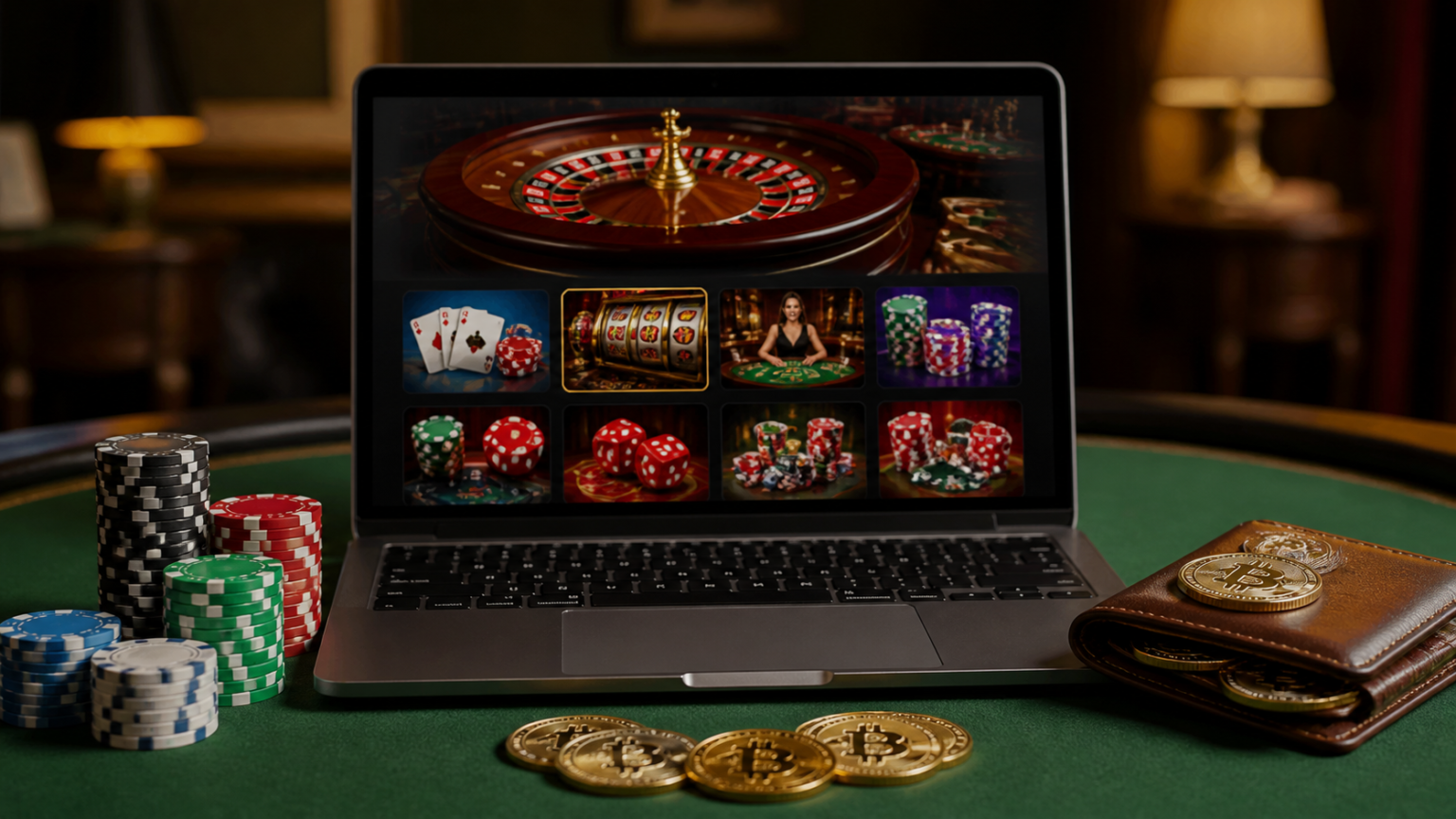 What to Know Before Playing on a crypto casino online A crypto casino online setup with game screen and digital wallet